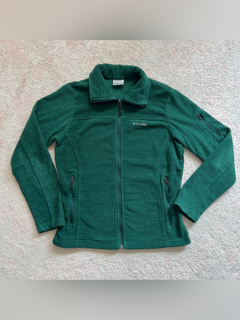 Columbia Women's Forest Green Full-Zip Fleece Jacket